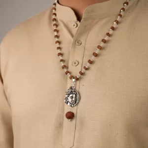 Shiv Rudraksha Mala with Adiyogi Shiv Pendant